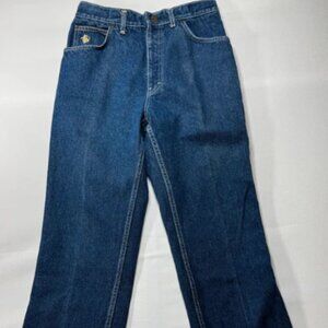 Kenny Rogers by Karman Women's Straight Leg Blue Denim Jeans - Size 28x27.5